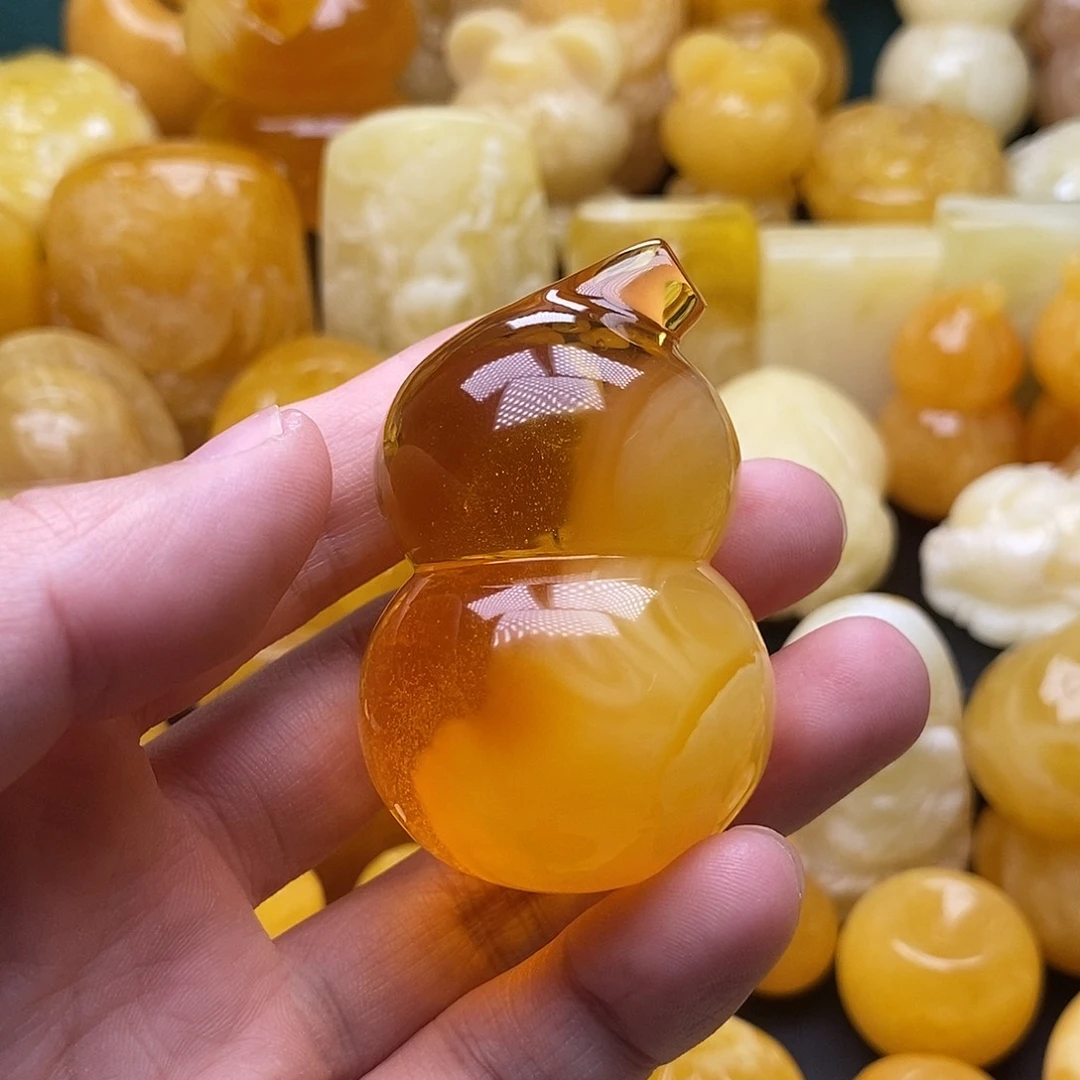 琥珀颈饰未镶嵌琥珀蜜蜡吊坠