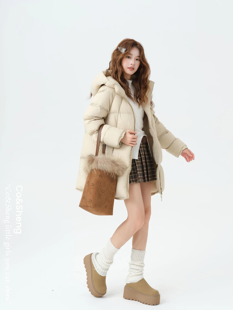 暴雪时分/ 可溯源 三星安心羽绒 中长款保暖羽绒服Co&Sheng