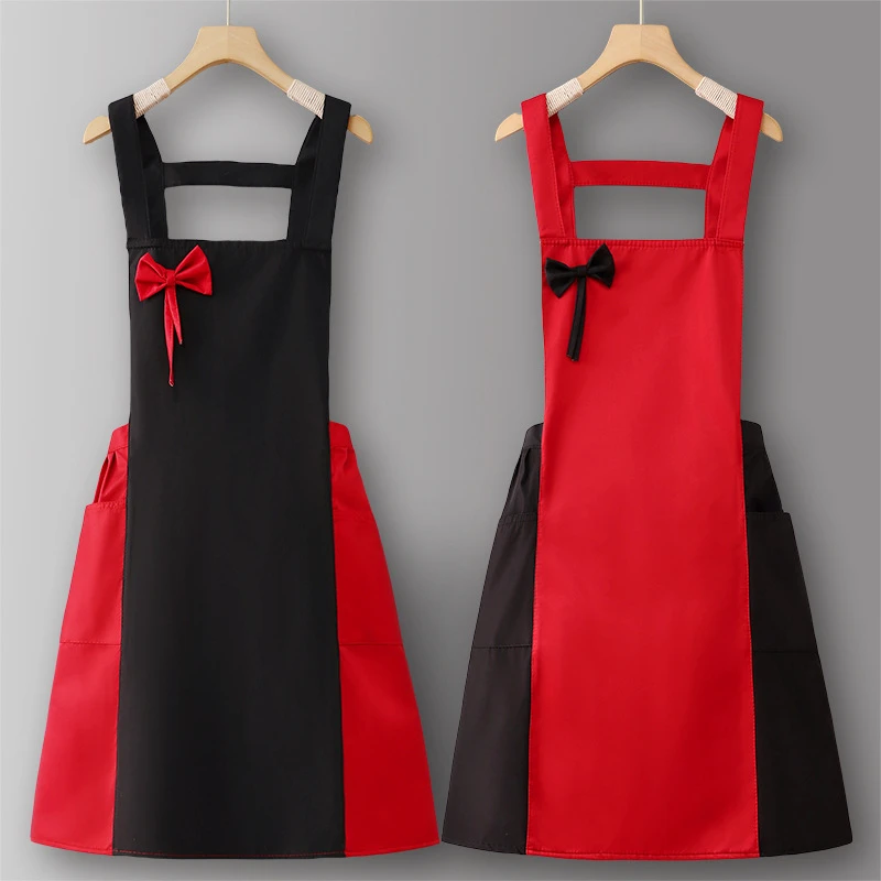 防水防油围裙家用厨房做饭新款商用餐饮专用定制印网红时尚可爱