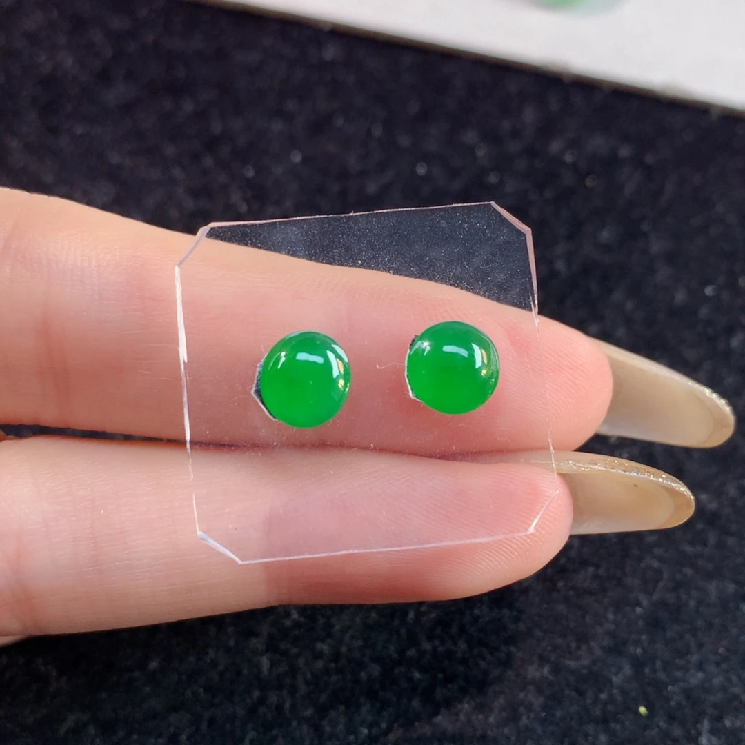 翡翠裸石7-3.09一对