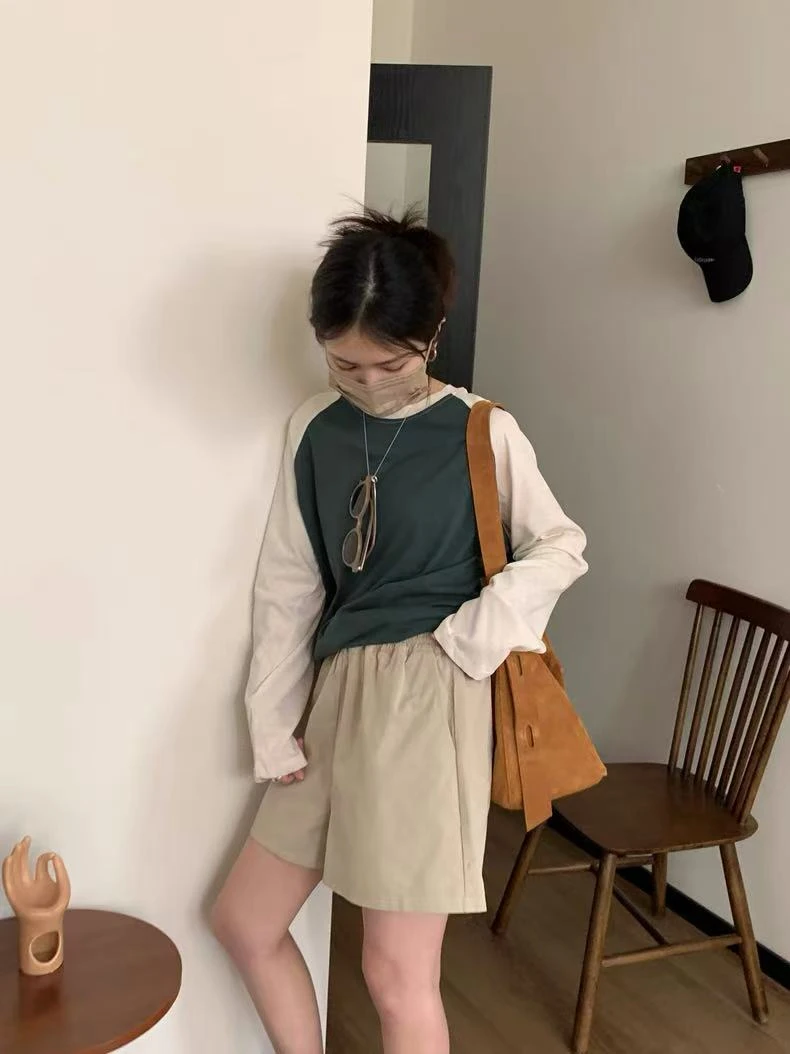 mingxi卡其色短裤610