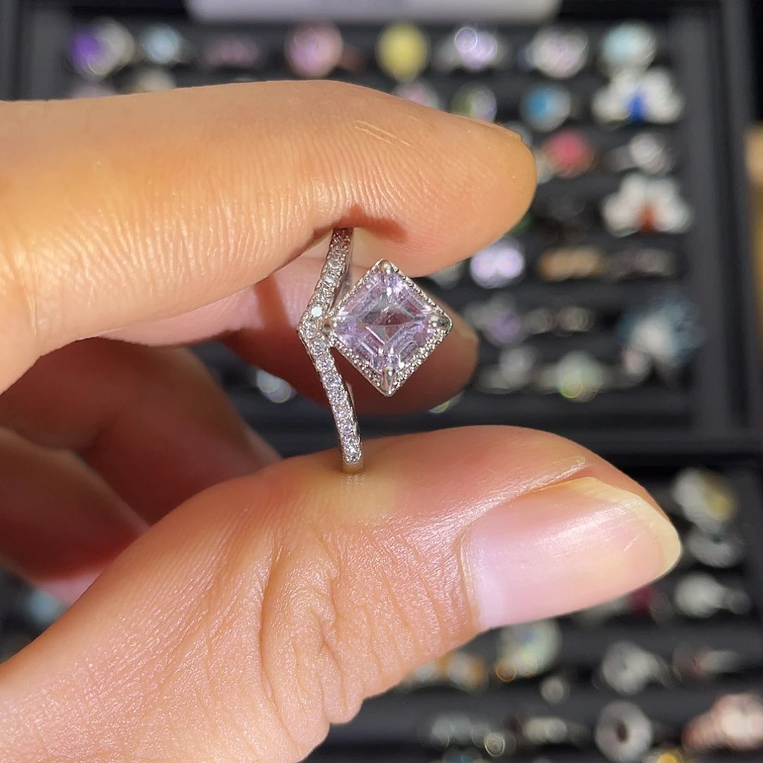 紫晶珠宝半成品未镶嵌