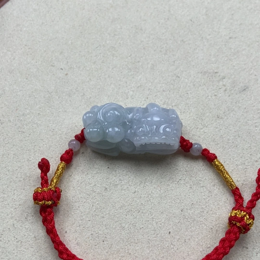 翡翠未镶嵌颈饰霸王貔貅手链