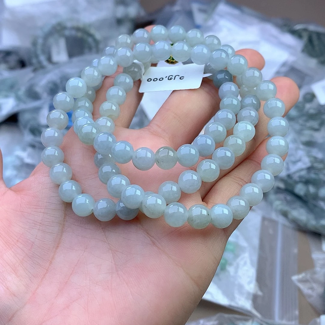 未镶嵌手串定制翡翠