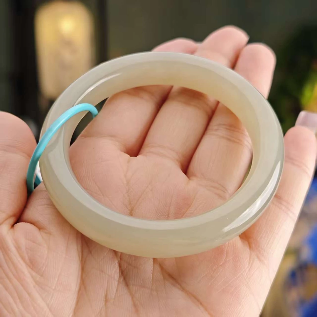 【德巧家】和田玉烟紫手镯