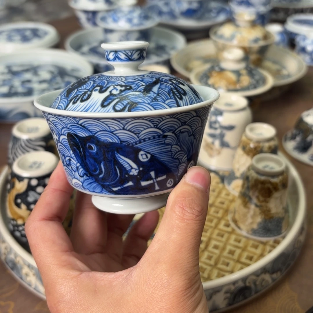 陶瓷摆件景德镇手绘茶器