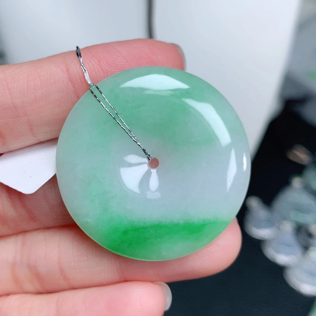 翡翠未镶嵌颈饰35.4-5.2