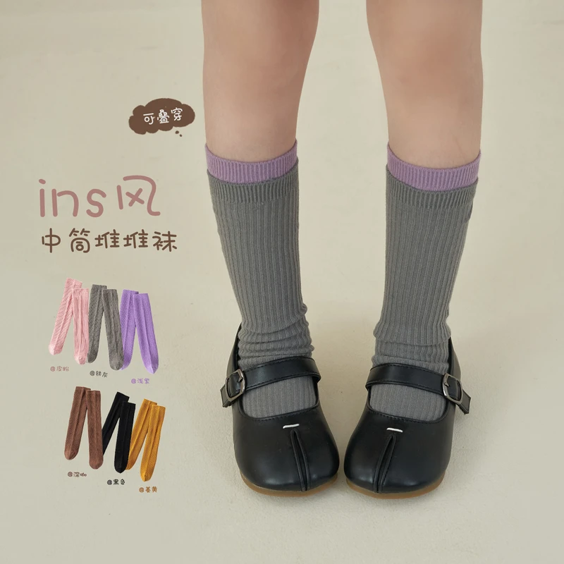 【杨梅家】女童春款多色中筒袜ME12286