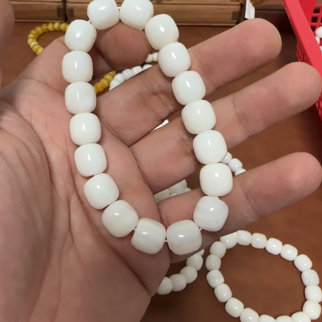 白玉菩提手串白色965