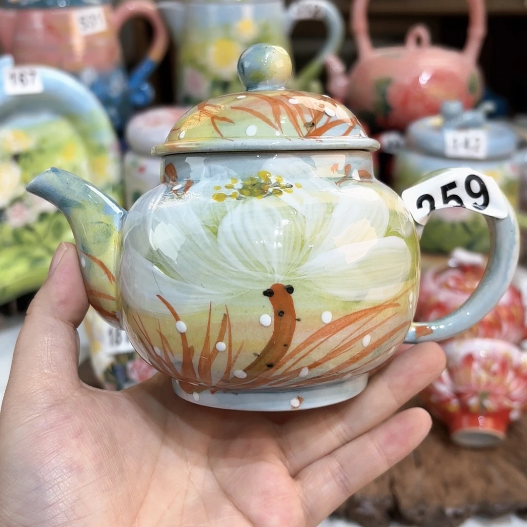 景德镇手绘高温釉下彩陶瓷茶具