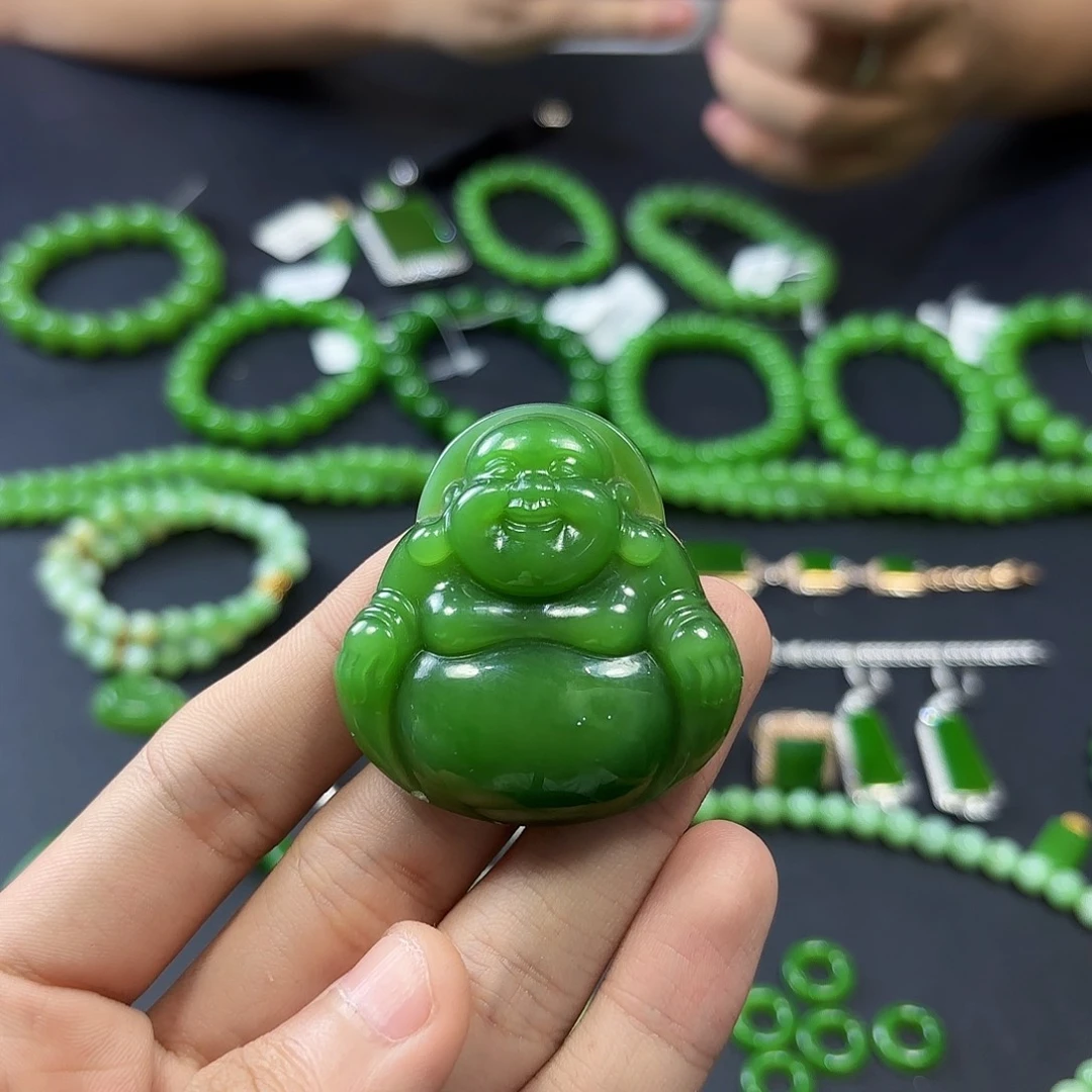 和田玉（碧玉）未镶嵌珠宝半成品