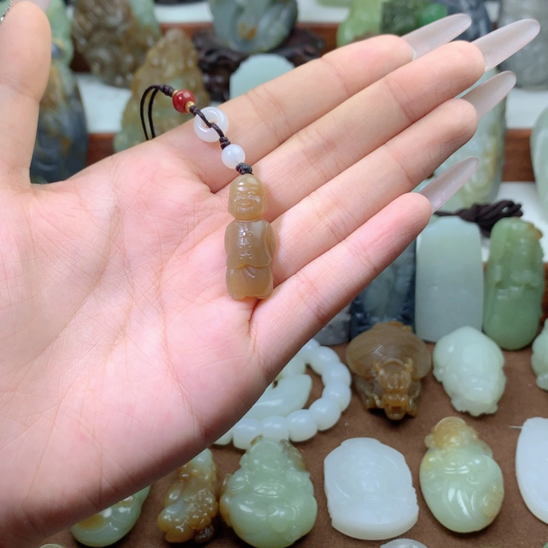 和田玉未镶嵌吊坠(不含链)