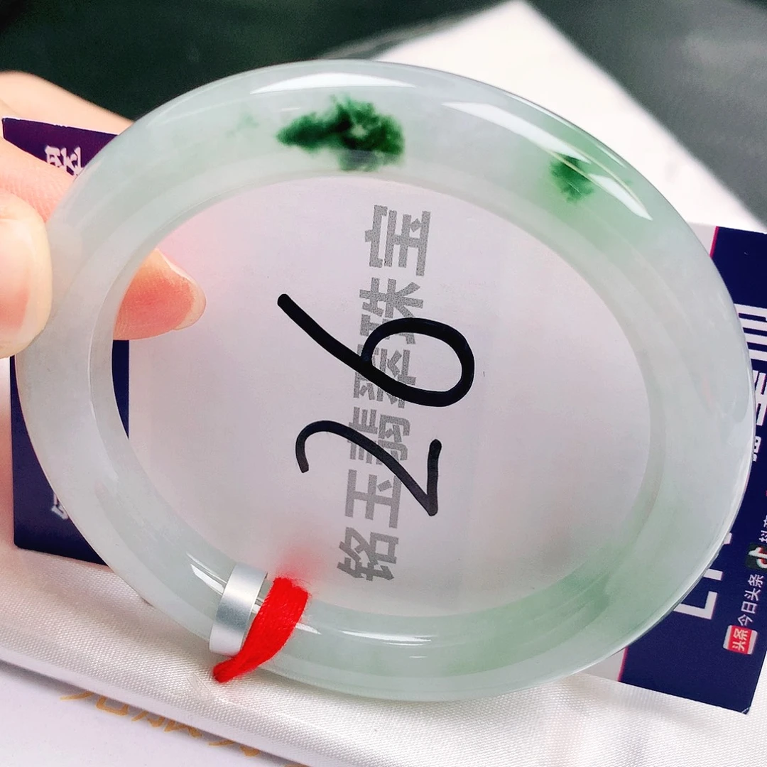 翡翠未镶嵌手镯缅甸天然a货翡翠手镯