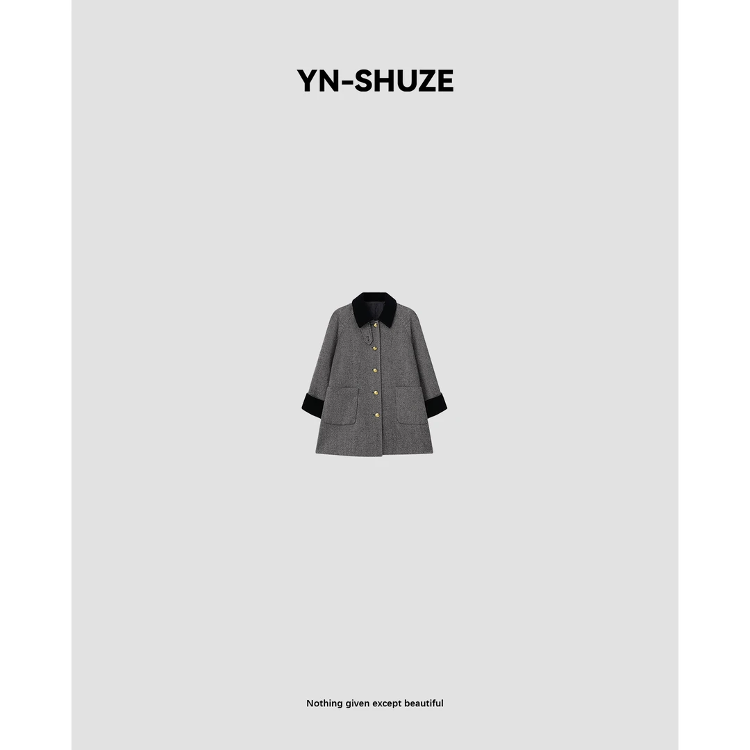 YN-SHUZE【绅士品格】秋冬时尚气质高级翻领外套SZ-YNC-2024491