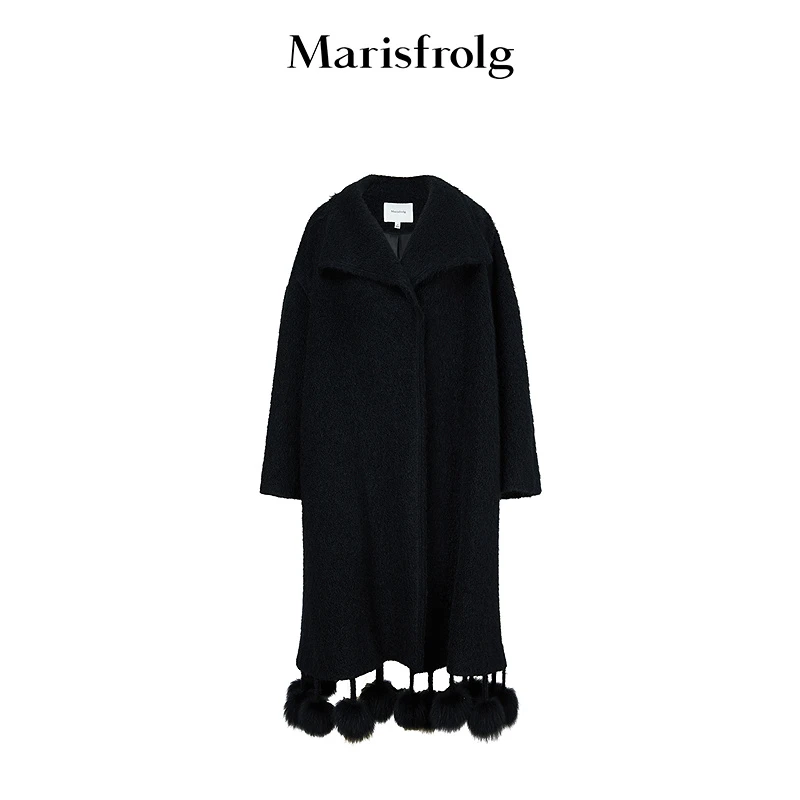 【艺术时装大衣】Marisfrolg玛丝菲尔毛呢外套A1EG4493D