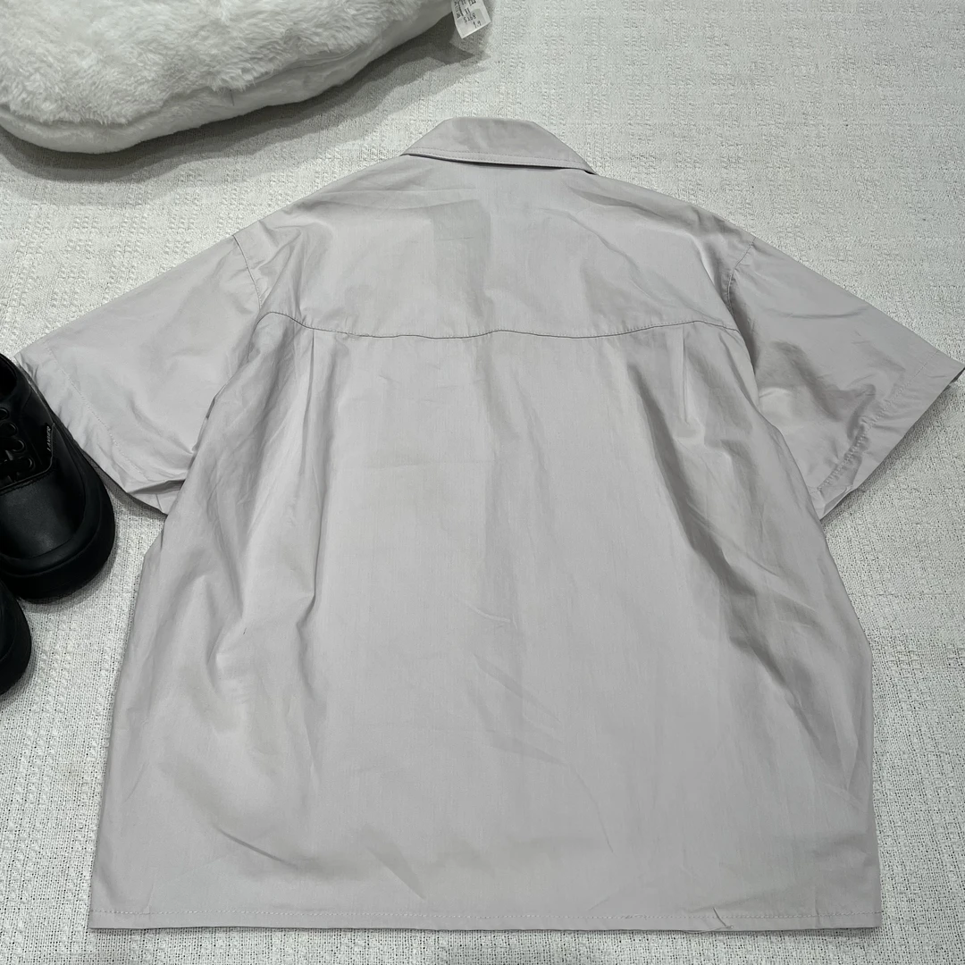 18102高端潮流时尚百搭休闲嘟家童装百搭衬衫B17-3-2