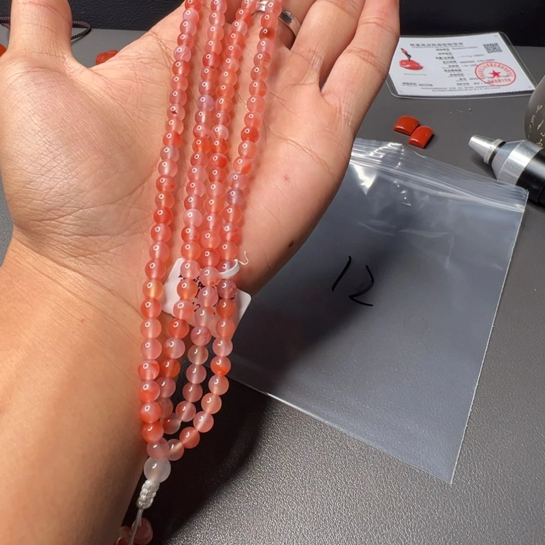 南红玛瑙未镶嵌12号南红多圈5.5+