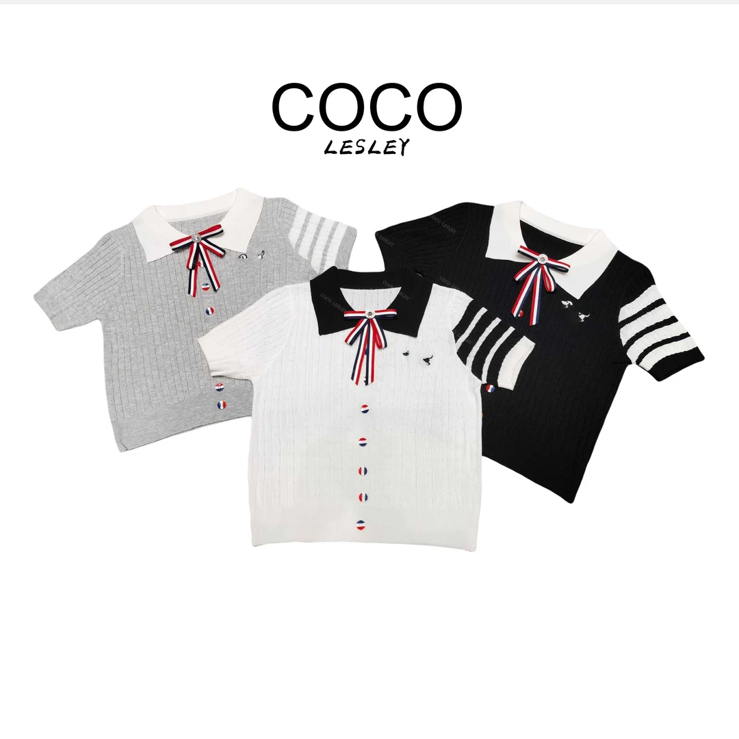 澳门港正品时尚休闲百搭条纹设计感夏季女装毛针织衫#6223