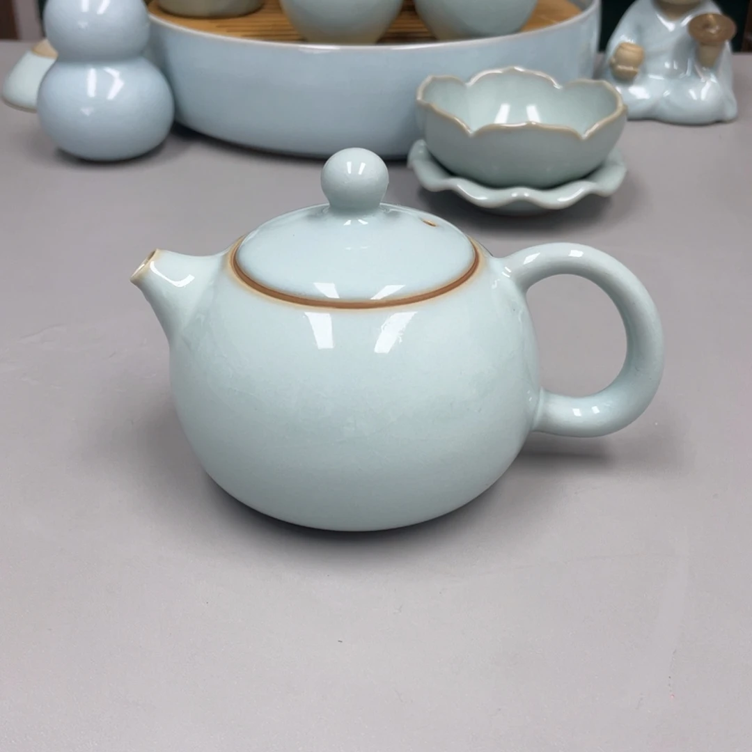 Z***T瓷天青色张君老师瑕西施壶