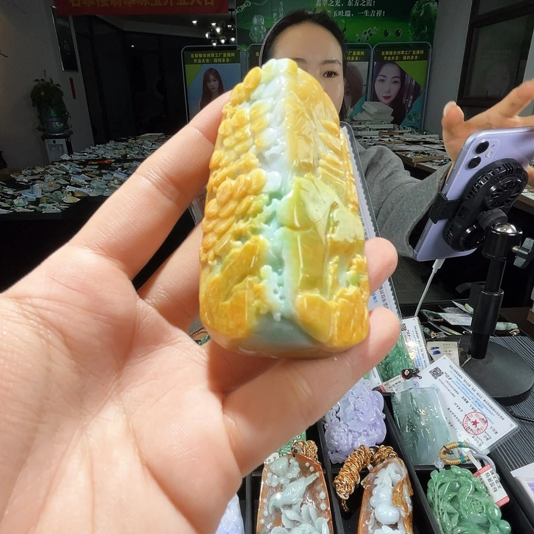颈饰未镶嵌翡翠一