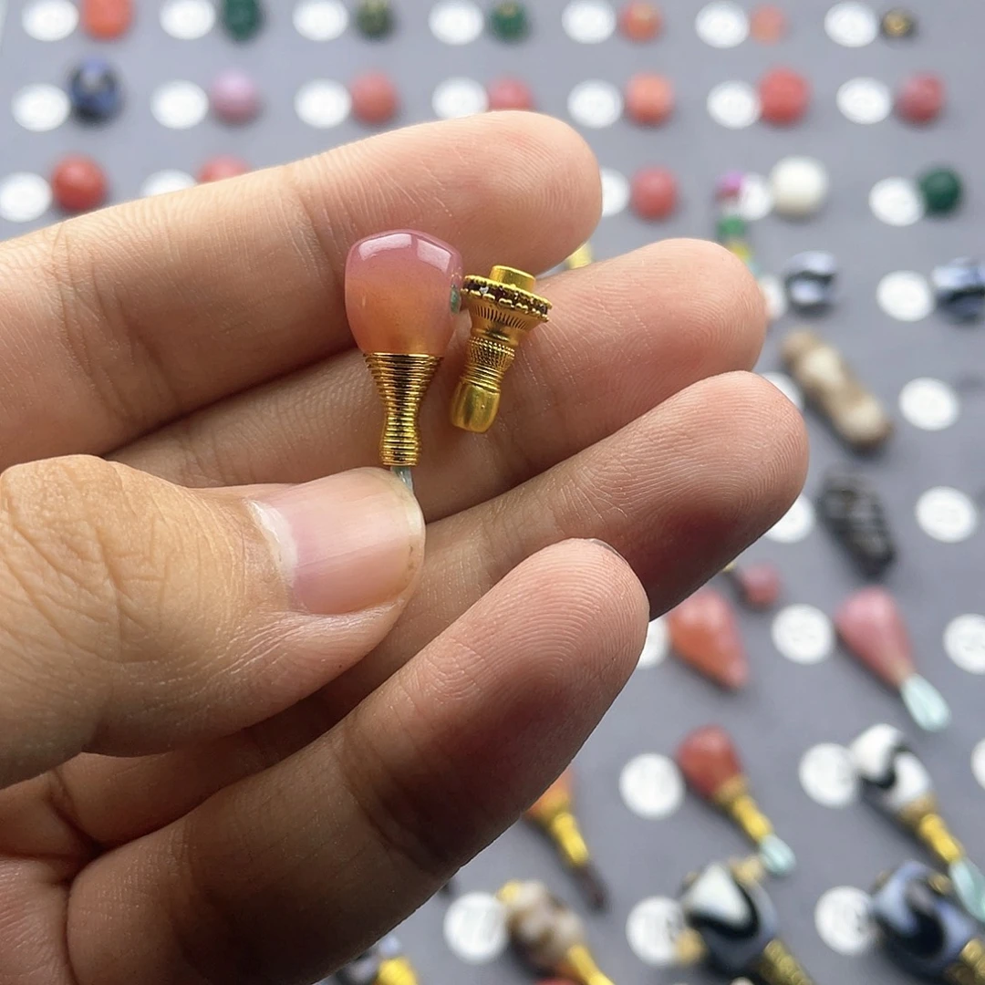 【闪购商品】玛瑙/玉髓三通合金?**儿