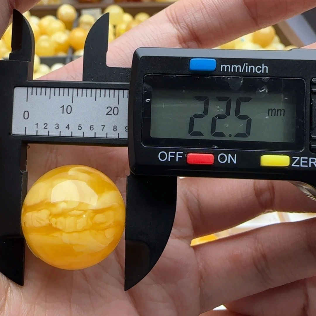 蜜蜡未镶嵌裸石蜜蜡圆珠