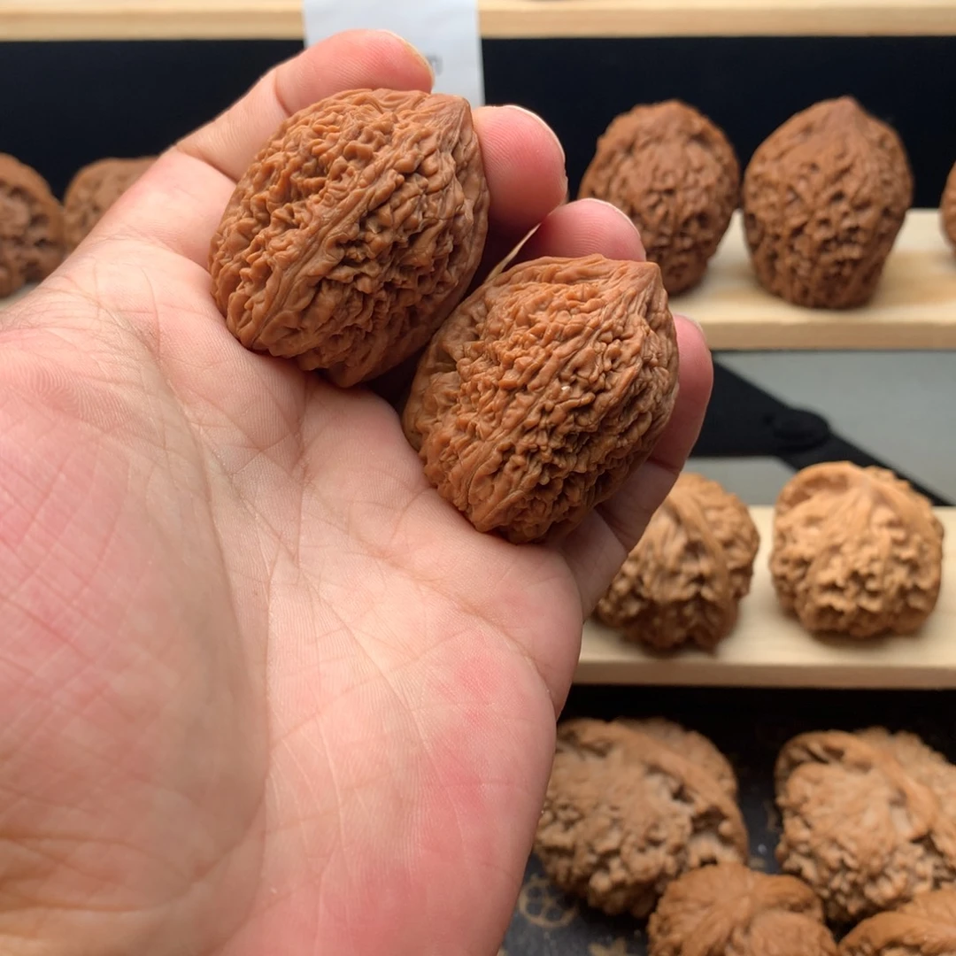 文玩核桃把件33尺全品无修大蒜头