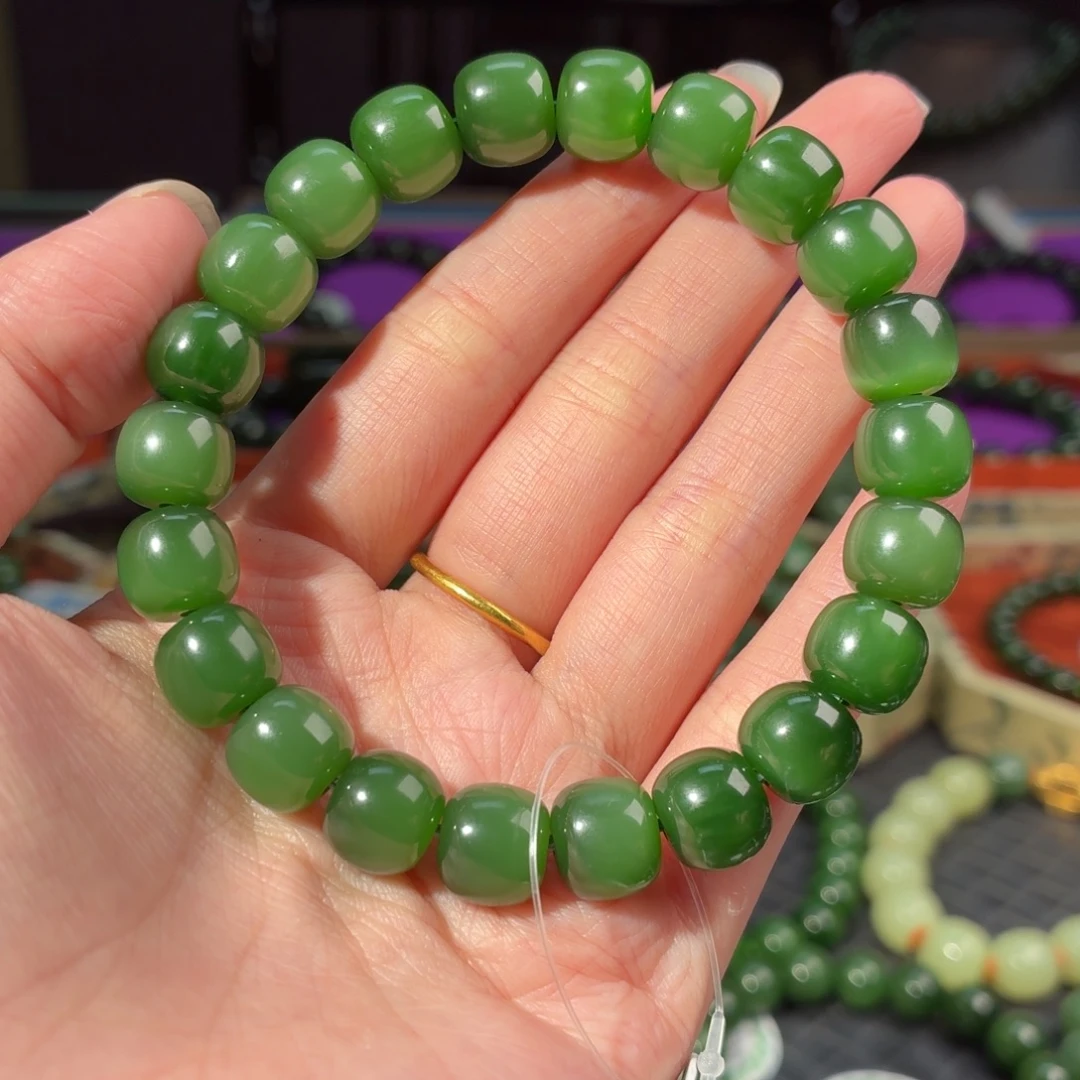 和田玉（碧玉）未镶嵌手串