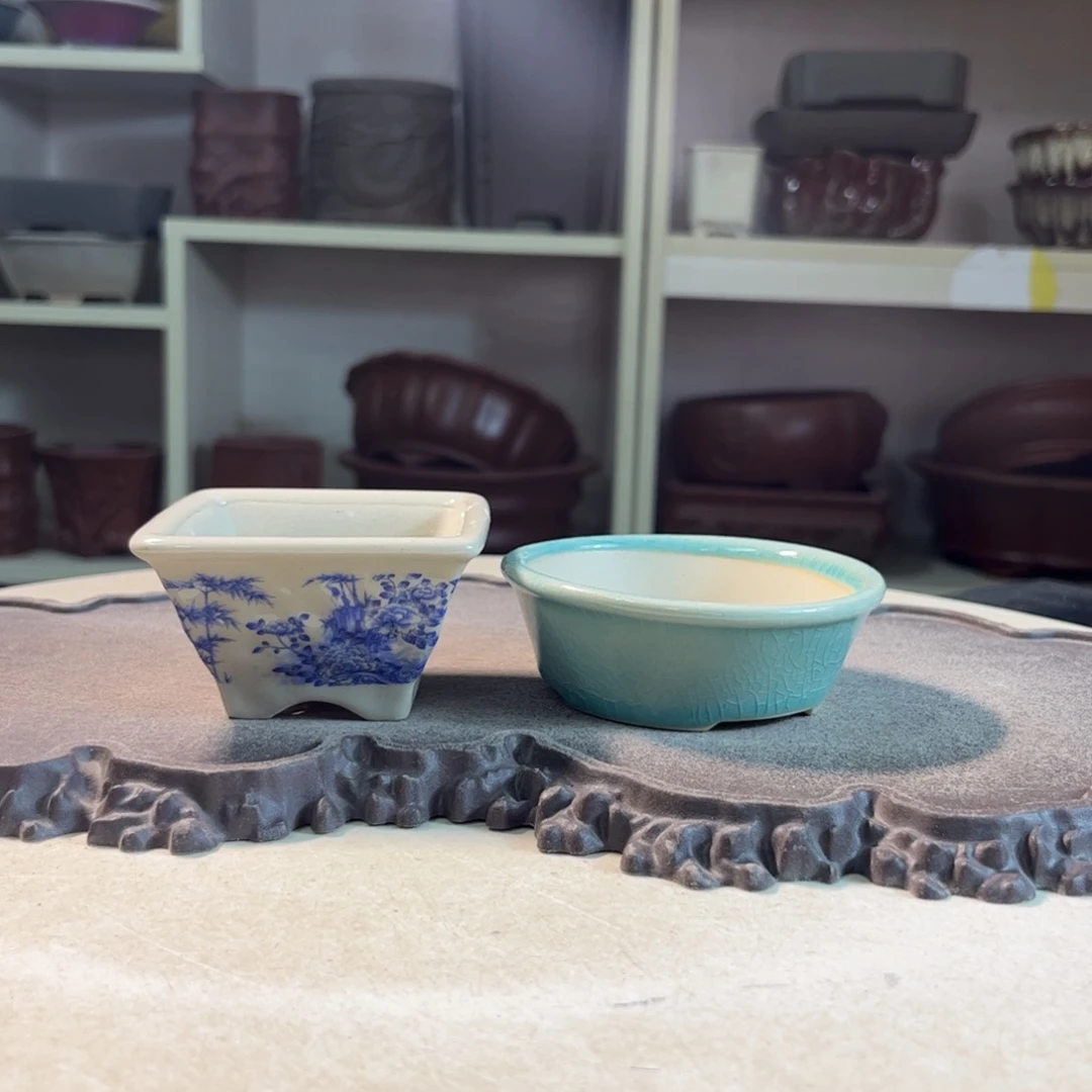 紫砂花盆瑕疵走形气孔4/7，3-9