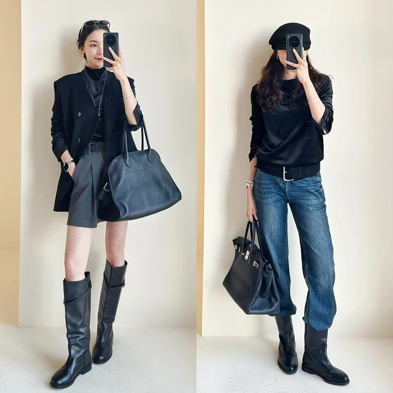 美洋MEIYANG暮色上衣 黑丝绒_光泽优雅VTG立领拉链长袖T恤Pr