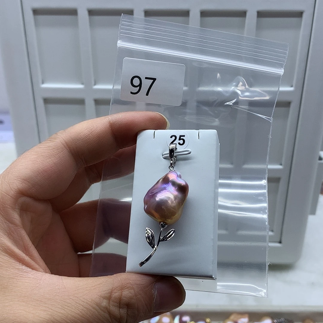 淡水珍珠吊坠(不含链)合金