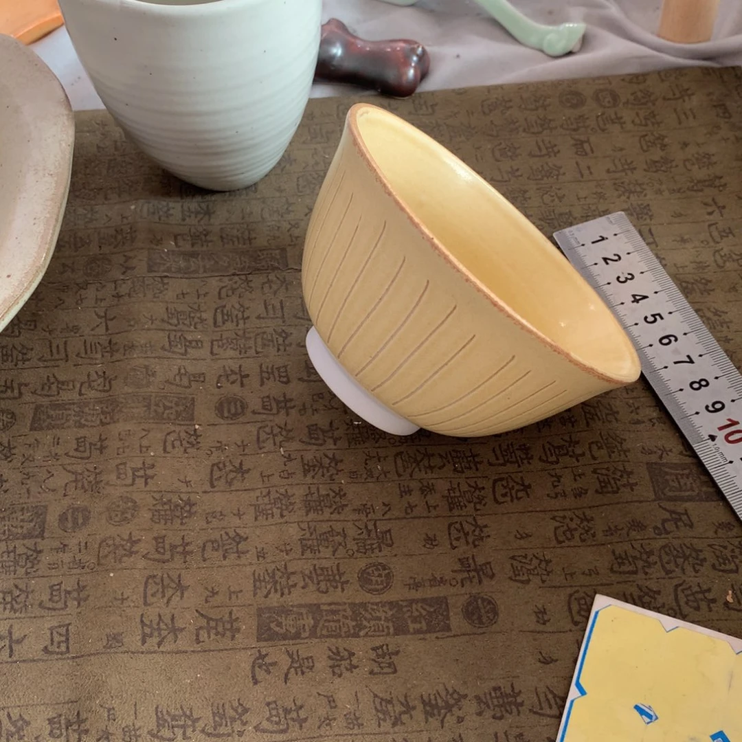 陶景德镇粗陶复古盘碗微瑕