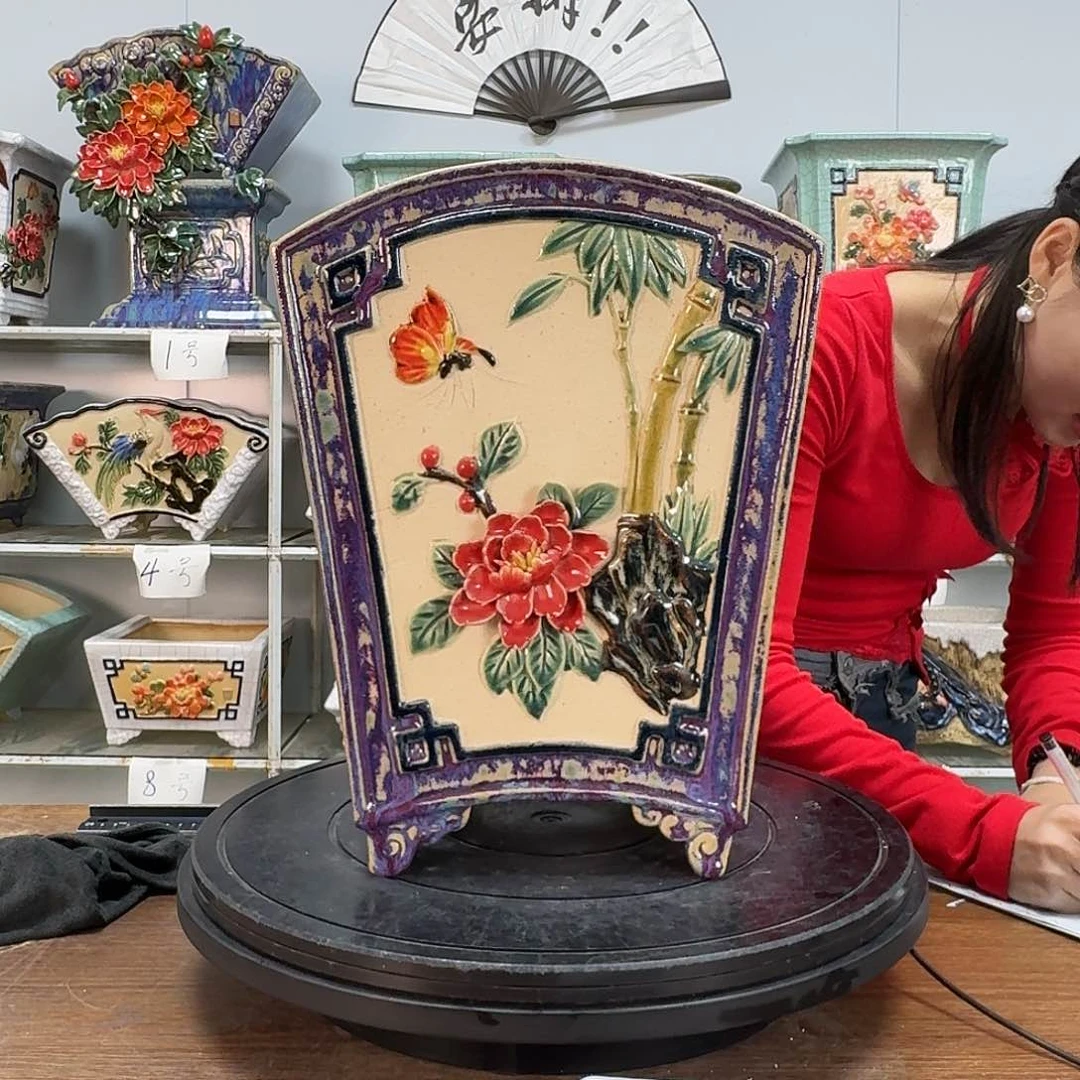 红陶@****?石湾盆350