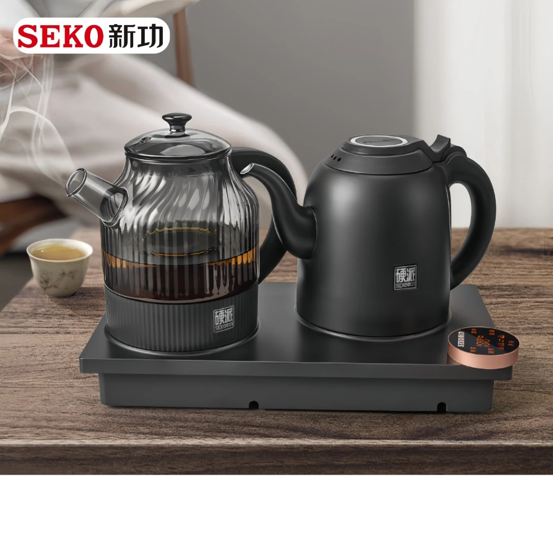 新功智能双上水烧水壶全自动电水壶煮茶壶嵌入式恒温保温电热水壶