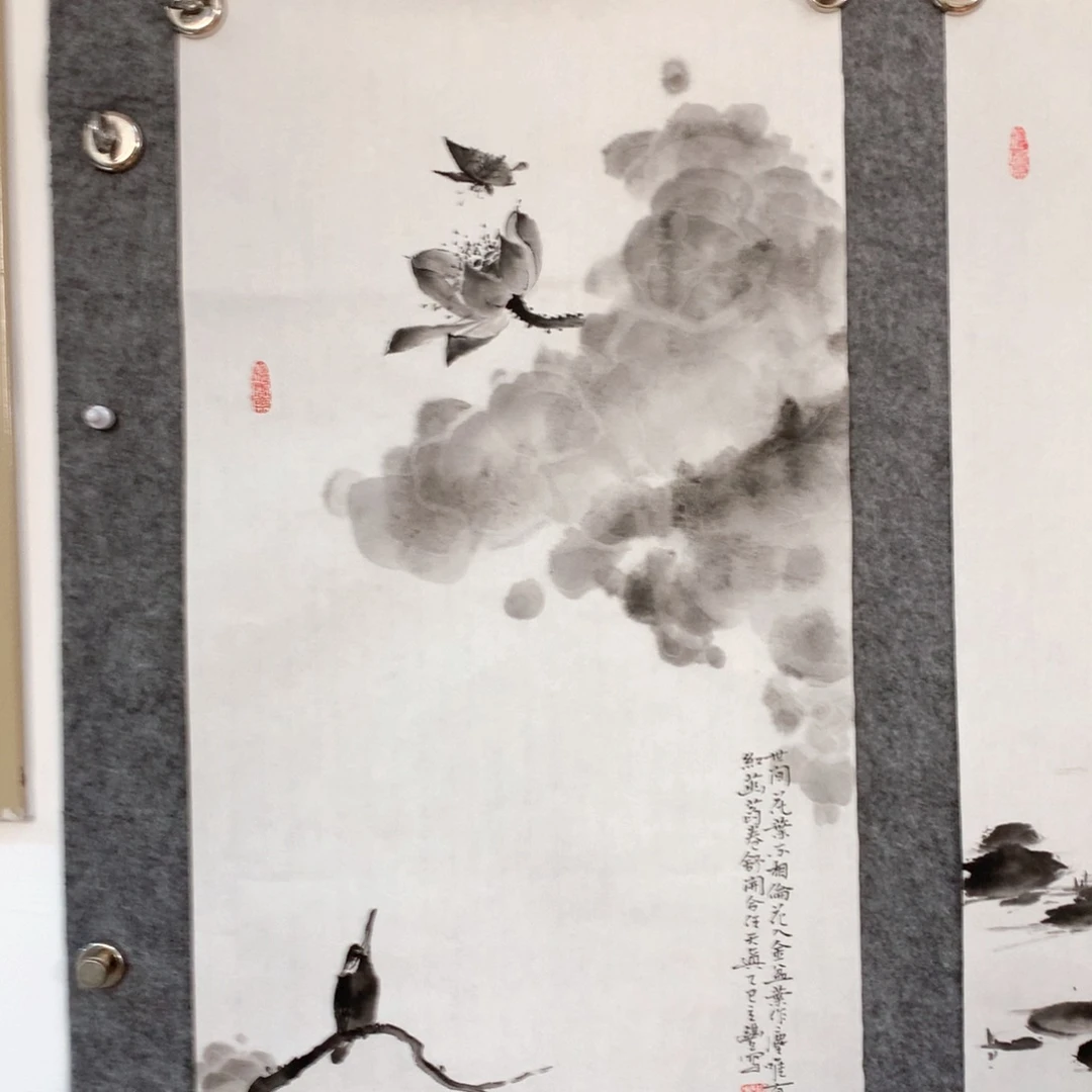 国画花鸟作品写意