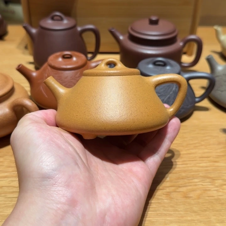 简***活茶壶紫砂黄金段子冶