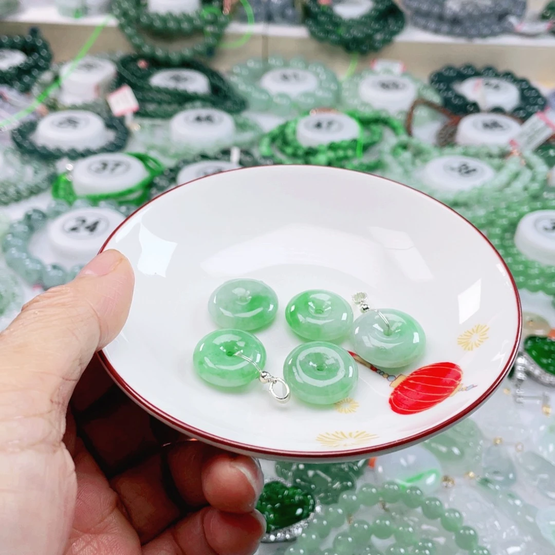 翡翠未镶嵌项链天然翡翠吊坠