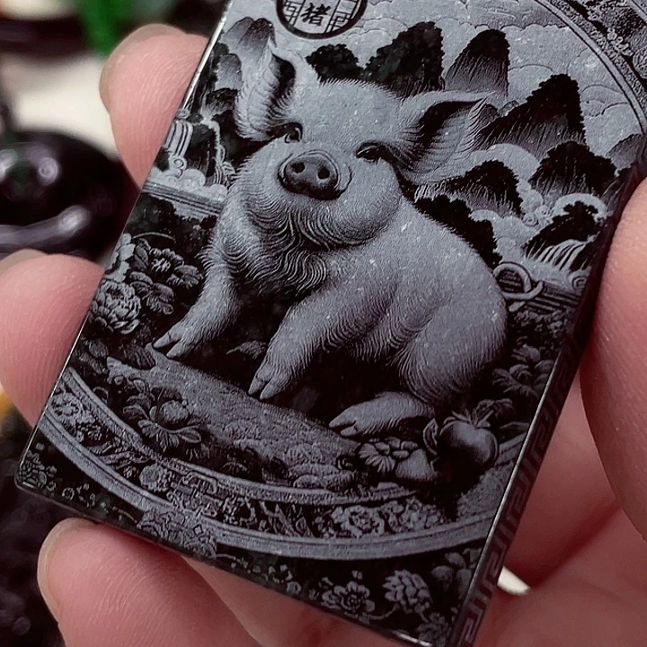 翡翠未镶嵌颈饰先鉴后发一物一证