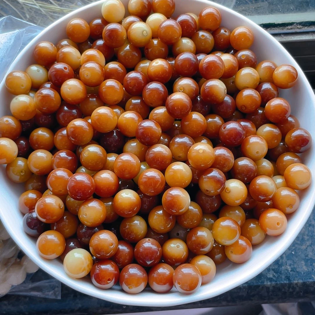 菩提根/象牙果吊坠13.5mm栗子色100颗