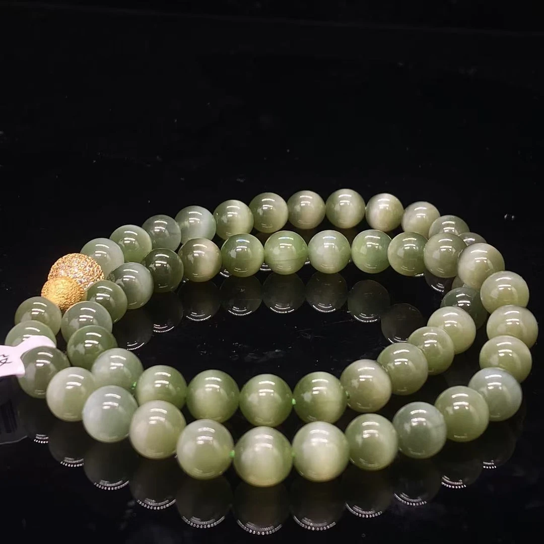 A1750 和田玉珠链 YY944004