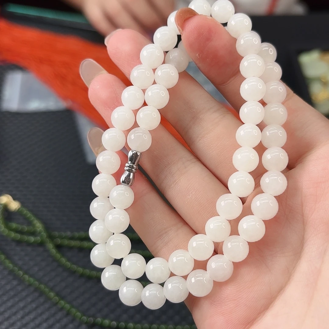 颈饰未镶嵌和田玉白玉卡8 108