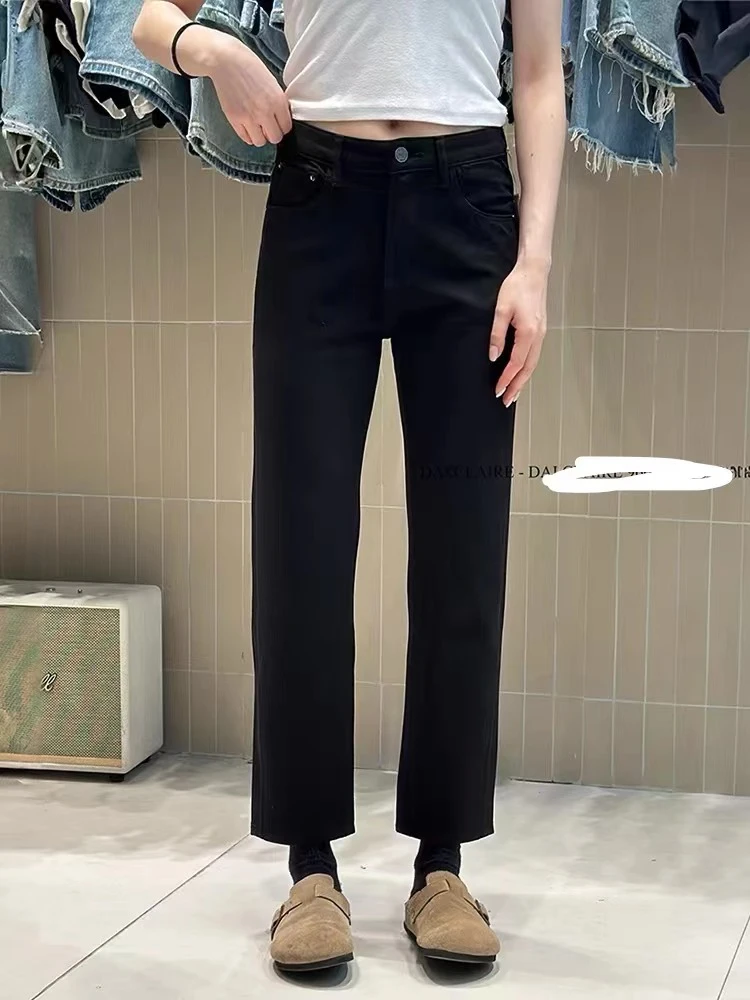 镇店之宝！必入高品质显瘦腿精小黑裤！经典必备九分直筒裤