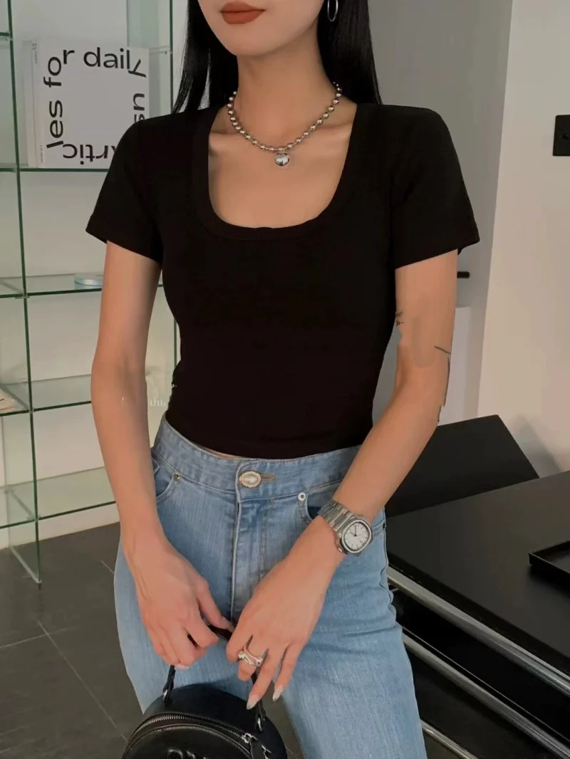【丁01-100】沐烁服饰辣妹T恤【以直播间实物为准】