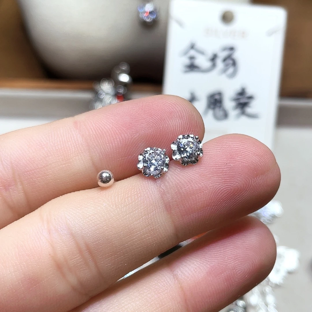 吊坠925银锆石两队耳钉
