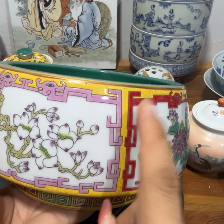 摆件一***开景德镇陶瓷艺术品