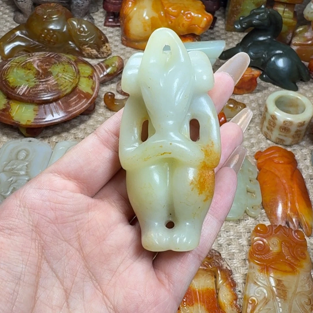 吊坠白玉菩提挂件