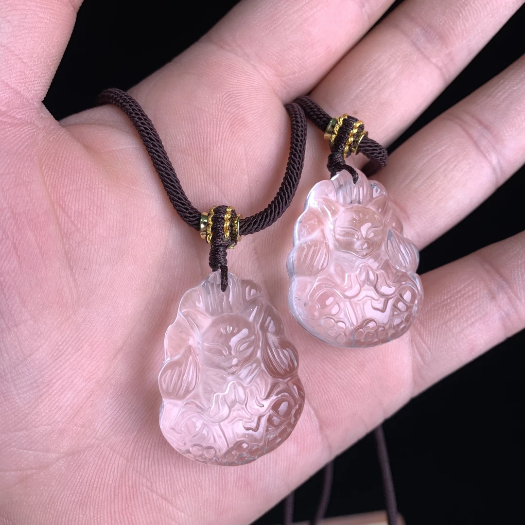 白水晶凤九吊坠 S629 多样性发其一