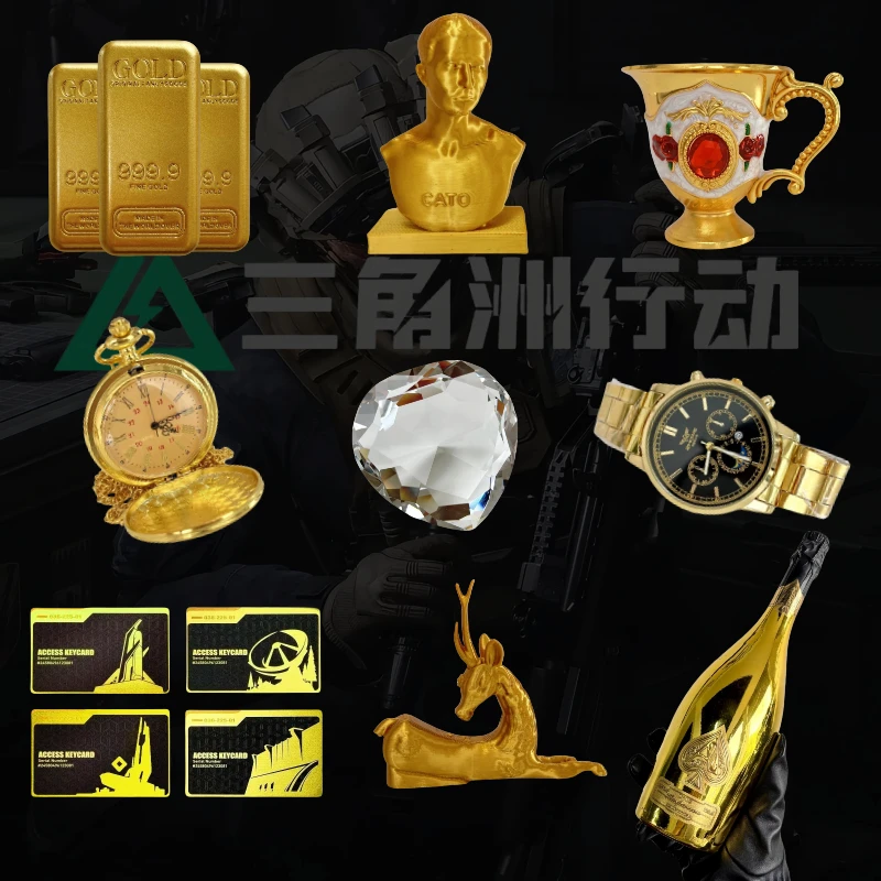 三角洲行动周边模型大红非洲之心手办玩具模玩收藏礼品三角洲房卡