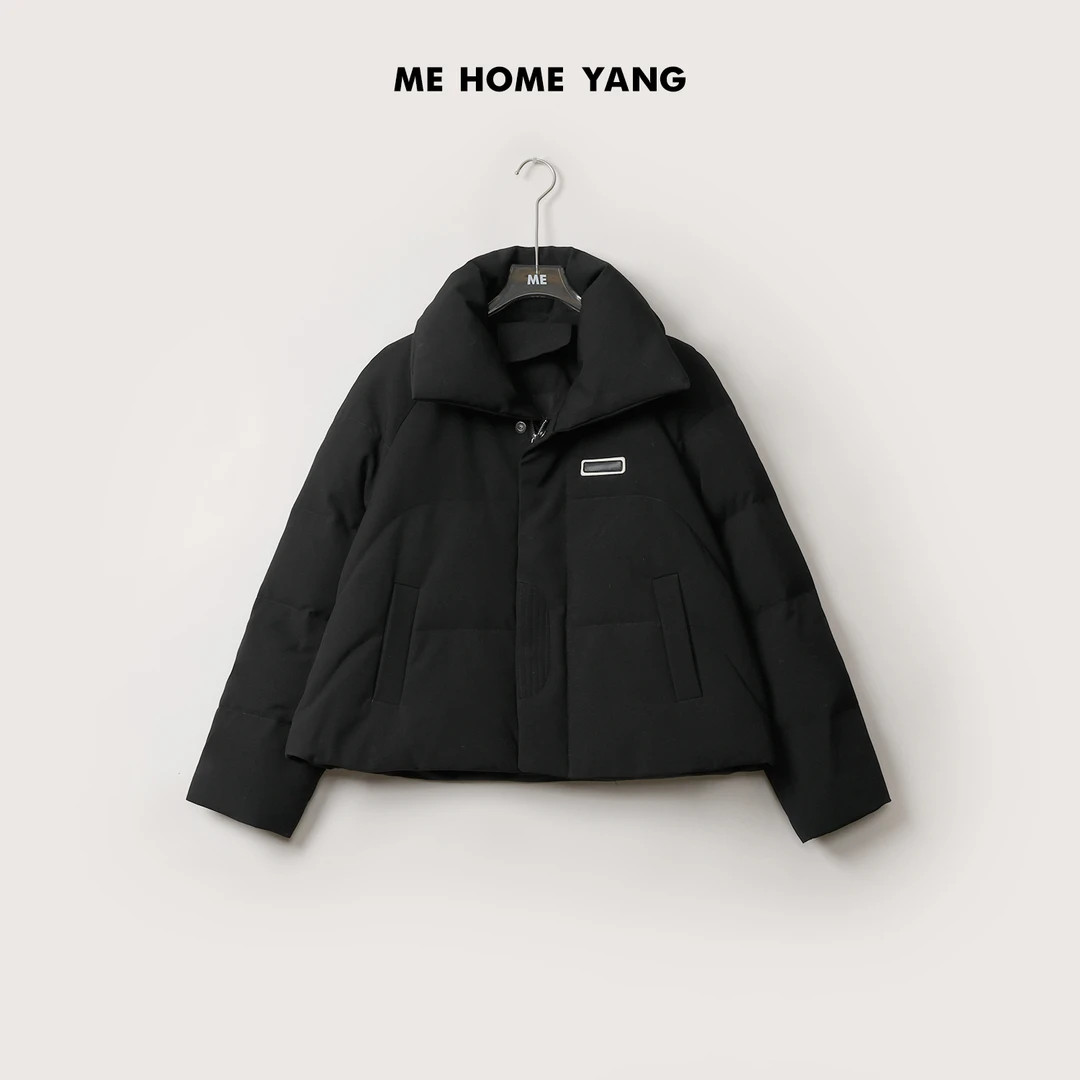 ME【中空纱暖暖包鹅绒服】白鹅绒厚实防风短款保暖羽绒服MEQA5010