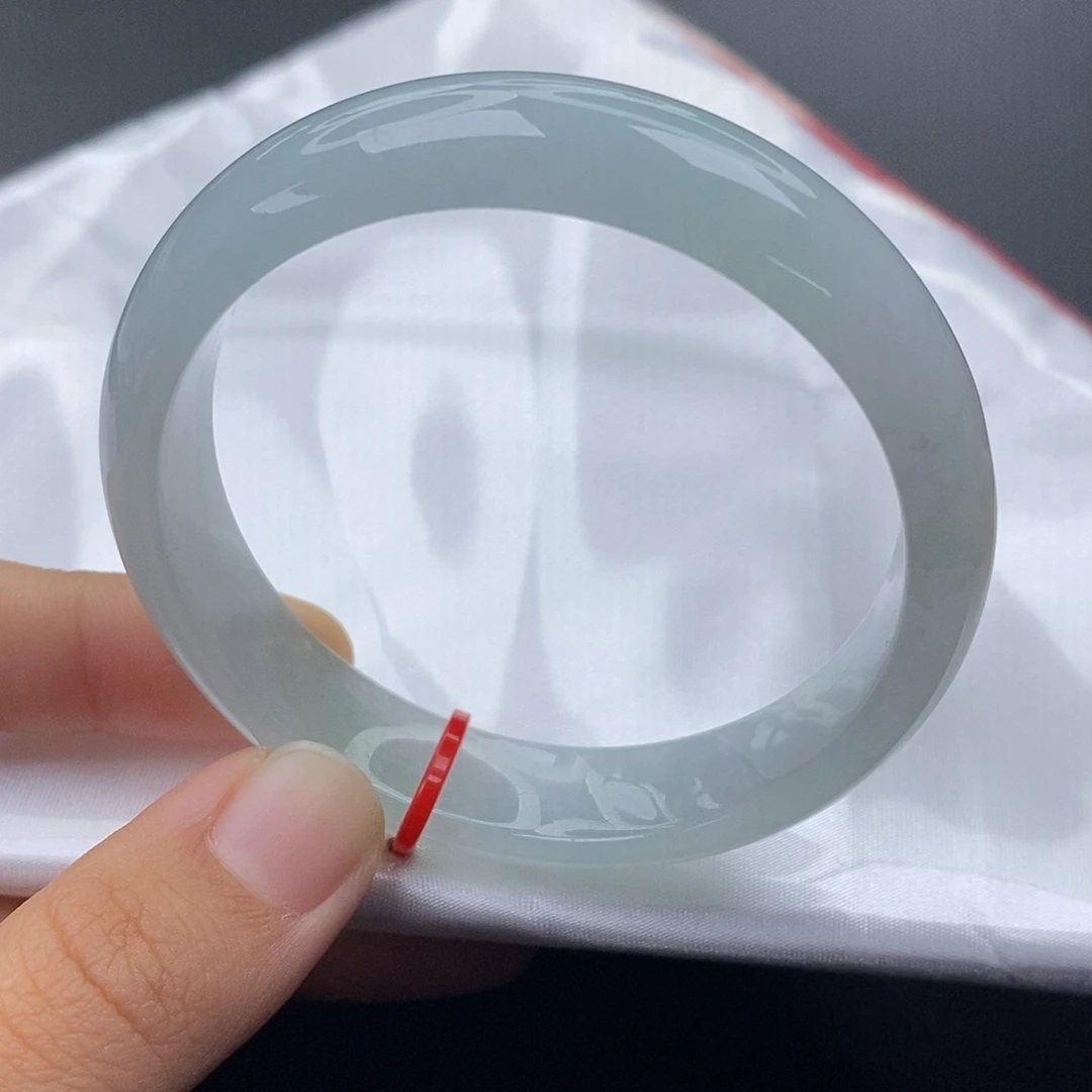 翡翠未镶嵌手镯54正圈